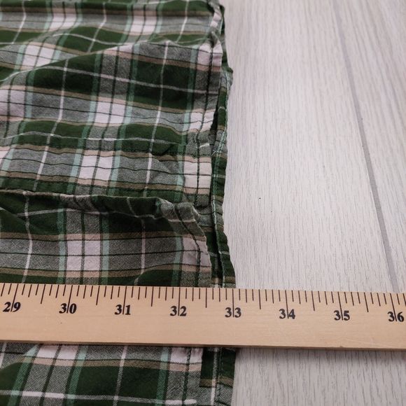 Carhartt Shirt‎ Mens Large Green Short Sleeve Plaid Button Front Pocket Work - Picture 7 of 7